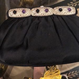 Vintage Judith Leiber precious stone clutch